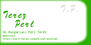 terez perl business card